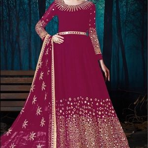 Magenta Designer Suit